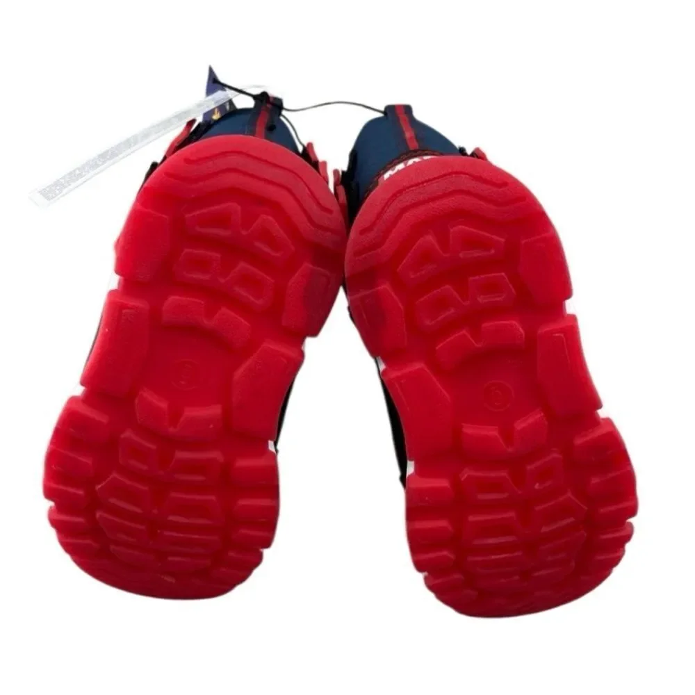 Baby Boy’s Spider-Man Light Up Winter Snow Boots Shoes Size 6